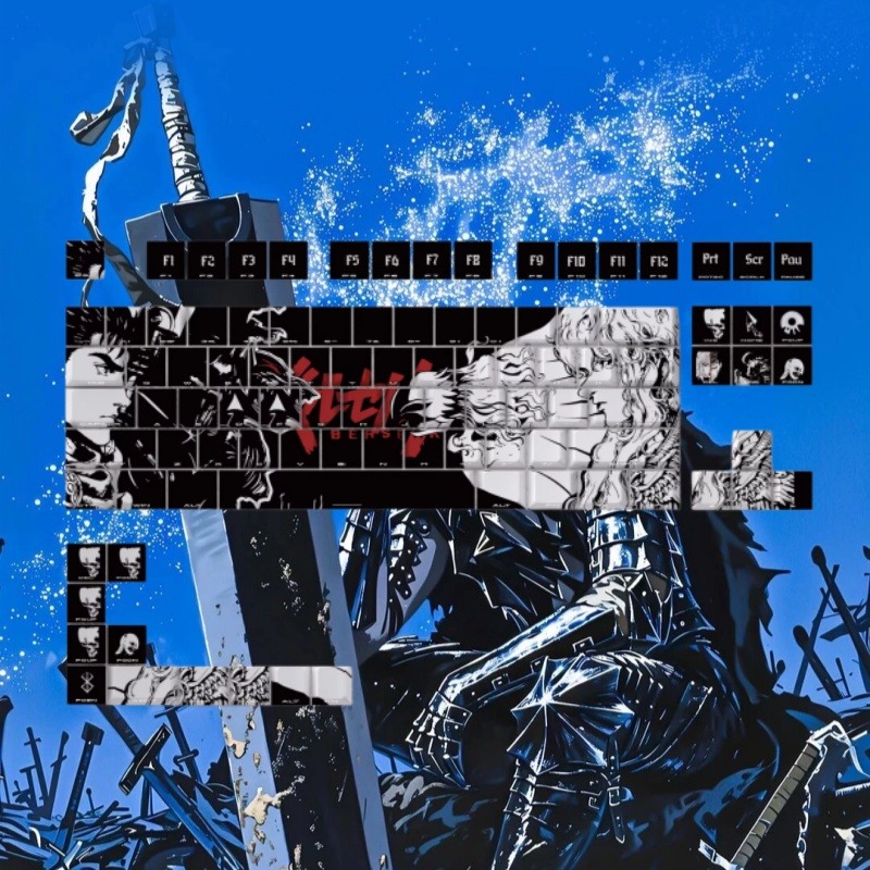 BERSERK Theme Anime Keycap 98  - Tablet Gaming Accessories review and price