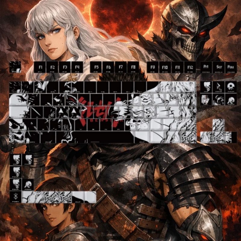 BERSERK Theme Anime Keycap 98  - Tablet Gaming Accessories review and price