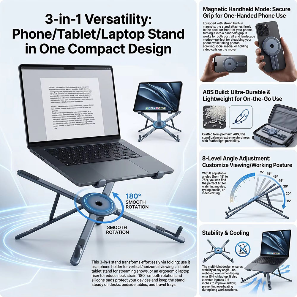 Portable Magnetic Phone Holder - Tablet Phone Accessories review and price