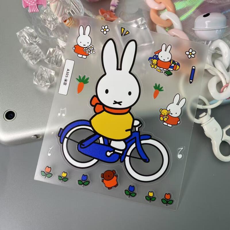 Cartoon Miffy 3D Stickers Cute - Tablet Accessories 3D Print review and price